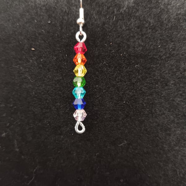 Drop rainbow earrings