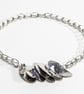 Silver Petal Link Necklace - Image 1