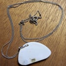 Unusual Shaped, Eco Friendly Resin Pendant. Necklace