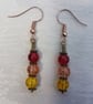 Gorgeous Red Spectrum Earrings - Rose tone No5 - DISCOUNTED GOODIES - Image 1
