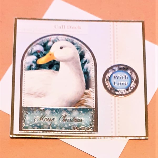 Call Duck Mini Christmas Card
