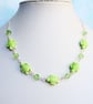 Green Ceramic Sea Turtle Necklace, Summer Jewellery - Image 1
