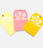 Plantable Birthday Gift Tags, Wildflower Seed Paper Inserts, Set of 3