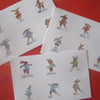 Stickers Ice Skating Bunny Rabbits