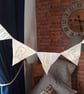 Personalised Nursery Children's room Bunting - Linen Flag appliquéd letter's - Image 3