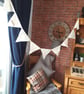 Personalised Nursery Children's room Bunting - Linen Flag appliquéd letter's - Image 5