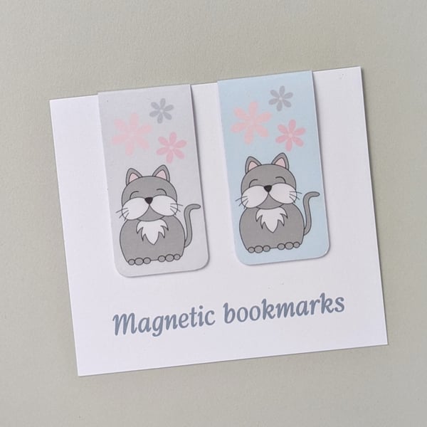 Cat magnetic bookmarks, cat bookmarks