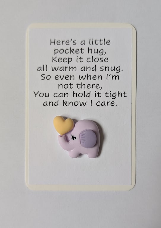 Pocket hugs - elephant