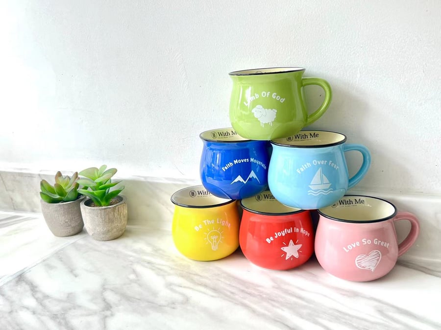 Colourful Bible Quote Mug, Unique Christian Gift