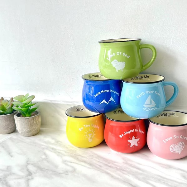 Colourful Bible Quote Mug, Unique Christian Gift