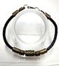 Leather Viking  Rune Bracelet Unisex  - Image 1