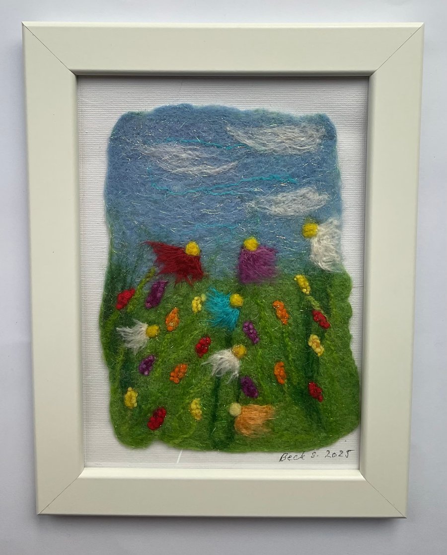 Unique, handmade felt art inspired by nature