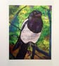 Magpie Print - Magnificent Mischievous Magpie  - Image 7