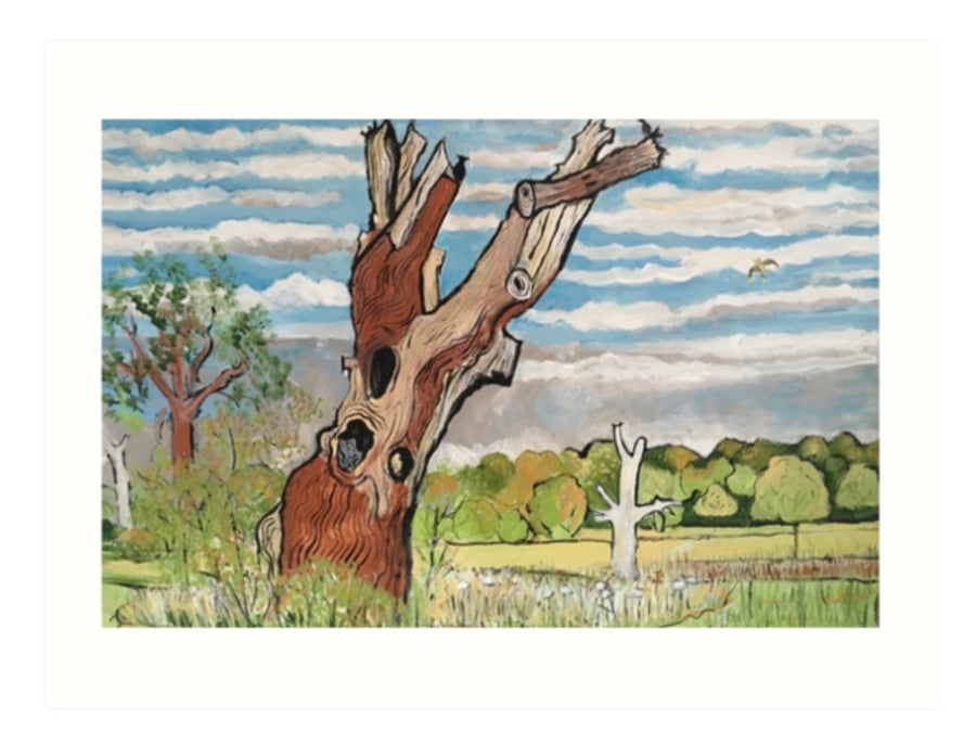 Art Print Taken From The Original Oil Painting ‘Deadwood Tree’