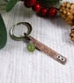 Bag Charm, Copper with Sterling Silver infinity Knot and Jade Gemstone - Image 4