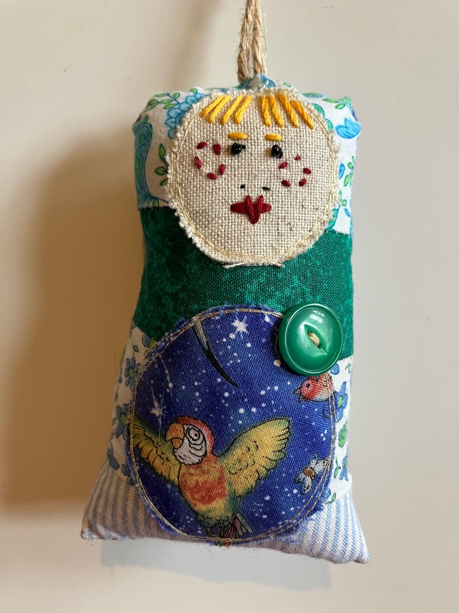 Fabric mini decorative doll -Polly 