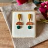 Elegant Autumn Geometrical Drop Earrings
