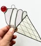 Stained Glass Ice Cream Suncatcher  - Handmade Hanging Decoration - Image 5