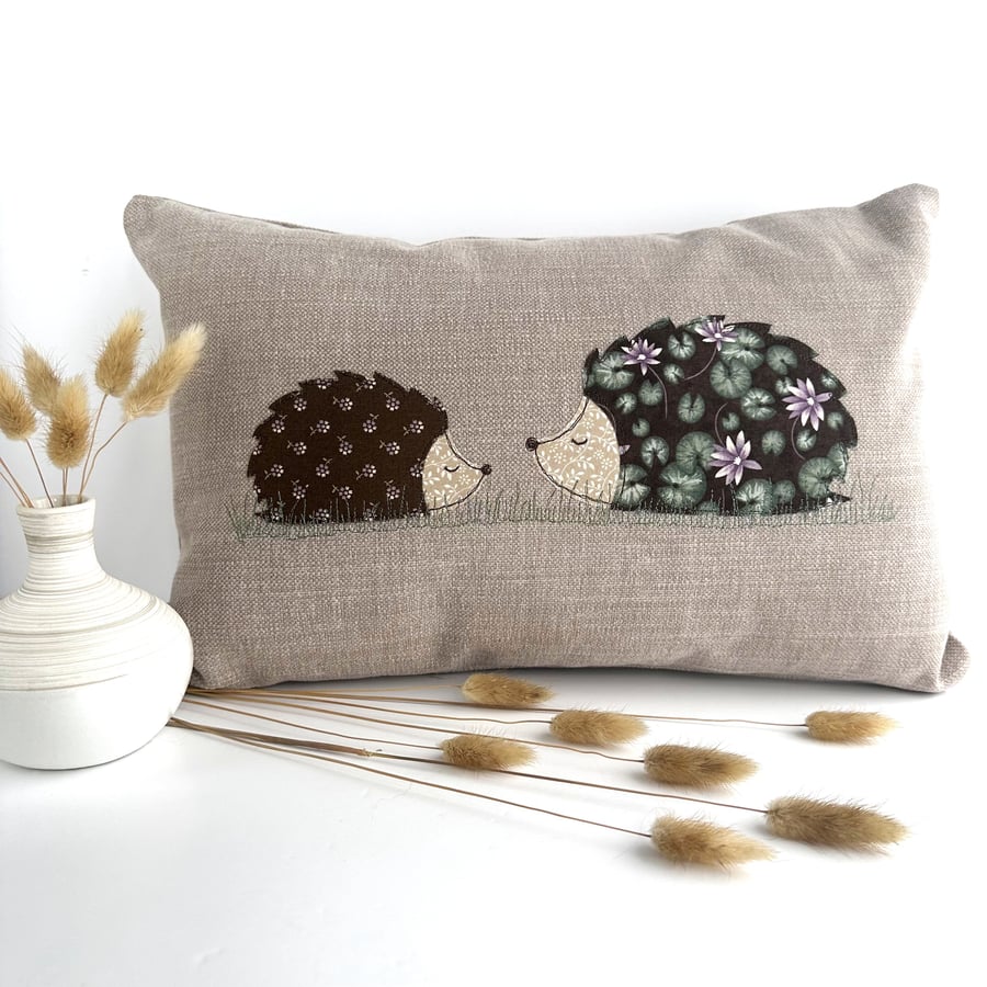 Hedgehogs Cushion, Rectangular Cushion