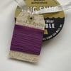 VINTAGE -STYLE ribbon . 4 yds. ( silky, seam binding ). ' Lavender'. Purple.