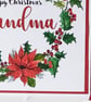 Grandma Christmas card, Christmas card for grandma, nana card for Christmas, poi - Image 10