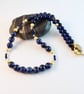 Lapis Lazuli Necklace With Swarovski Crystals - Handmade In Devon - Image 10