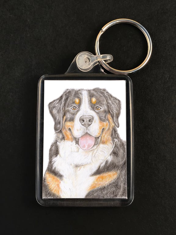 Loki the Bernese Mountain Dog - Keyring