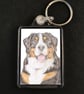 Loki the Bernese Mountain Dog - Keyring - Image 1