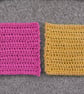 Set of 4 crocheted coasters - Image 3