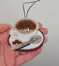 Coffee bead embroidery decoration  - Image 3
