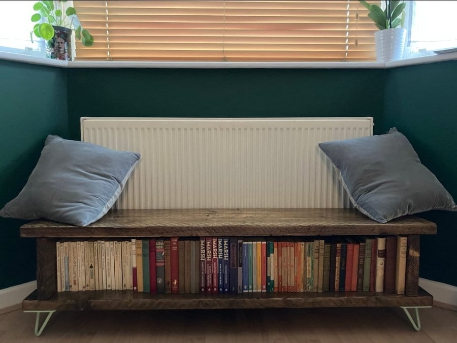 Reclaimed Reading Bench With Storage