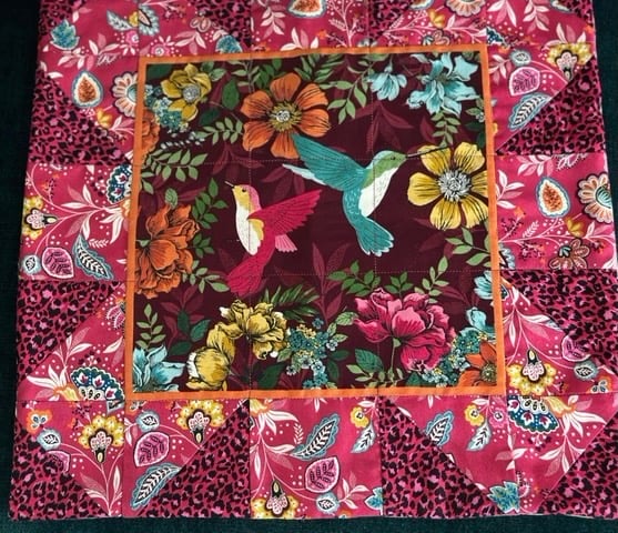 Hummingbird cushion cover