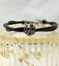 Double Leather Cord Bracelet - Image 4