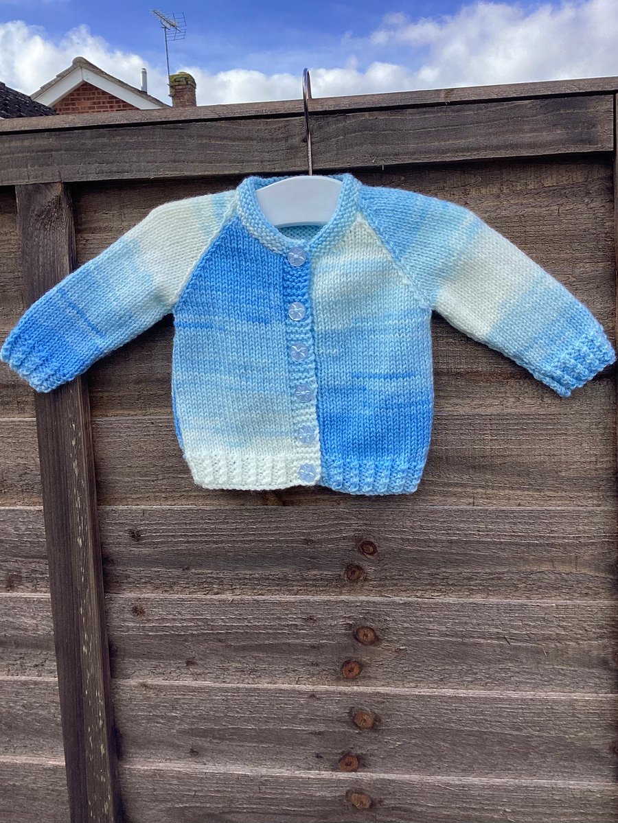 Baby cardigan hand knitted 