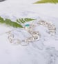 Sterling silver link bracelet with amazonite gemstone, inspired by ferns - Image 7