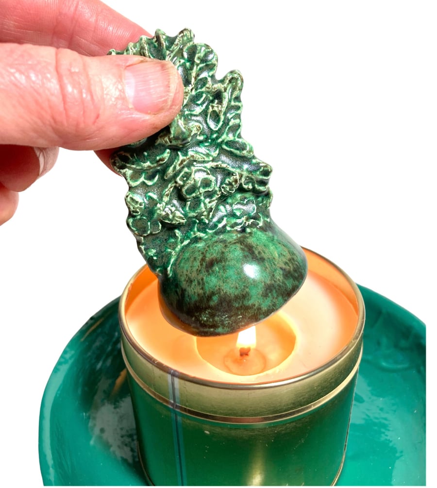 Green Man Candle Snuffer