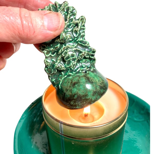 Green Man Candle Snuffer