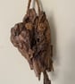 Wall Mounted Wood Vase for Dried Flowers, Handmade Rustic Wall Decor - Image 3