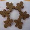 gingerbread men novelty soaps x 6