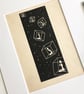 Linocut Print "Falling" - Image 4