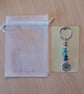 Chakra gemstone, tree of life keyring, bag charm - Image 1