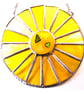 Sun Yellow Suncatcher Stained Glass Handmade Colour Wheel 005 - Image 7