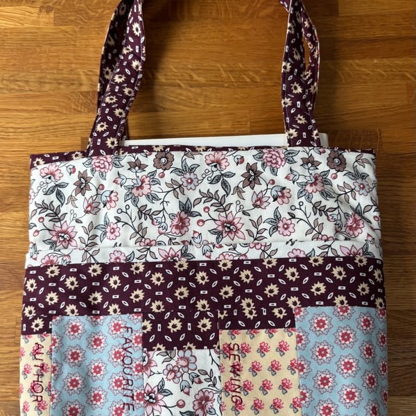 Book Project Bag With Embroidery.