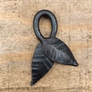 Handforged Leaf Keyring 