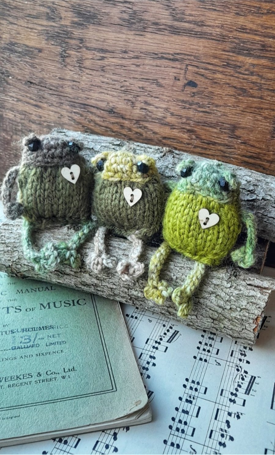 Handknitted Froglet Adopt a Mystery Frog Lucky Dip Pocket Companion