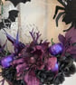 Elegant gothic-style Halloween wreath, handmade, approx. 40cm diameter - Image 8
