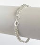 Infinity Symbol Sterling Silver Chainmaille  Bracelet - Image 8