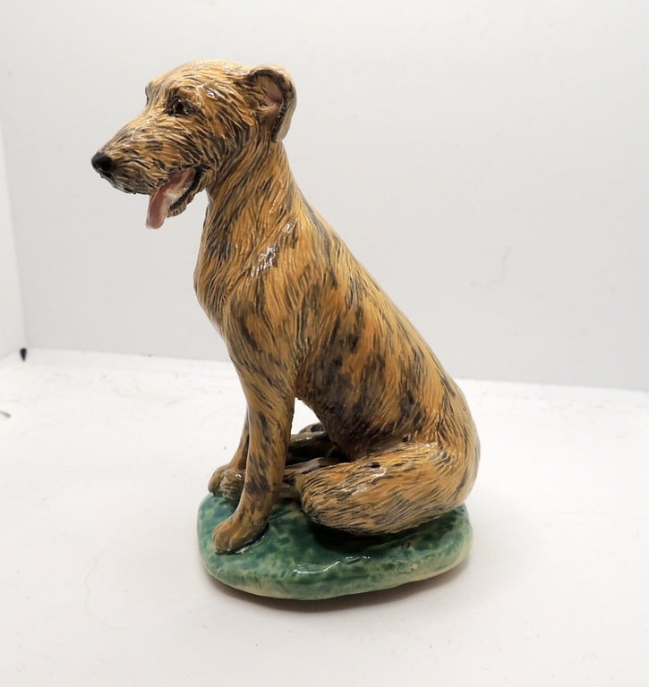 Ceramic Irish Wolfhound brindle 