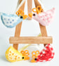 4 Tiny hanging Chickens.  