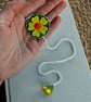 Yellow Felt Daisy Bookmark, Handmade Floral Page Marker, Cute Gift for Readers - Image 3